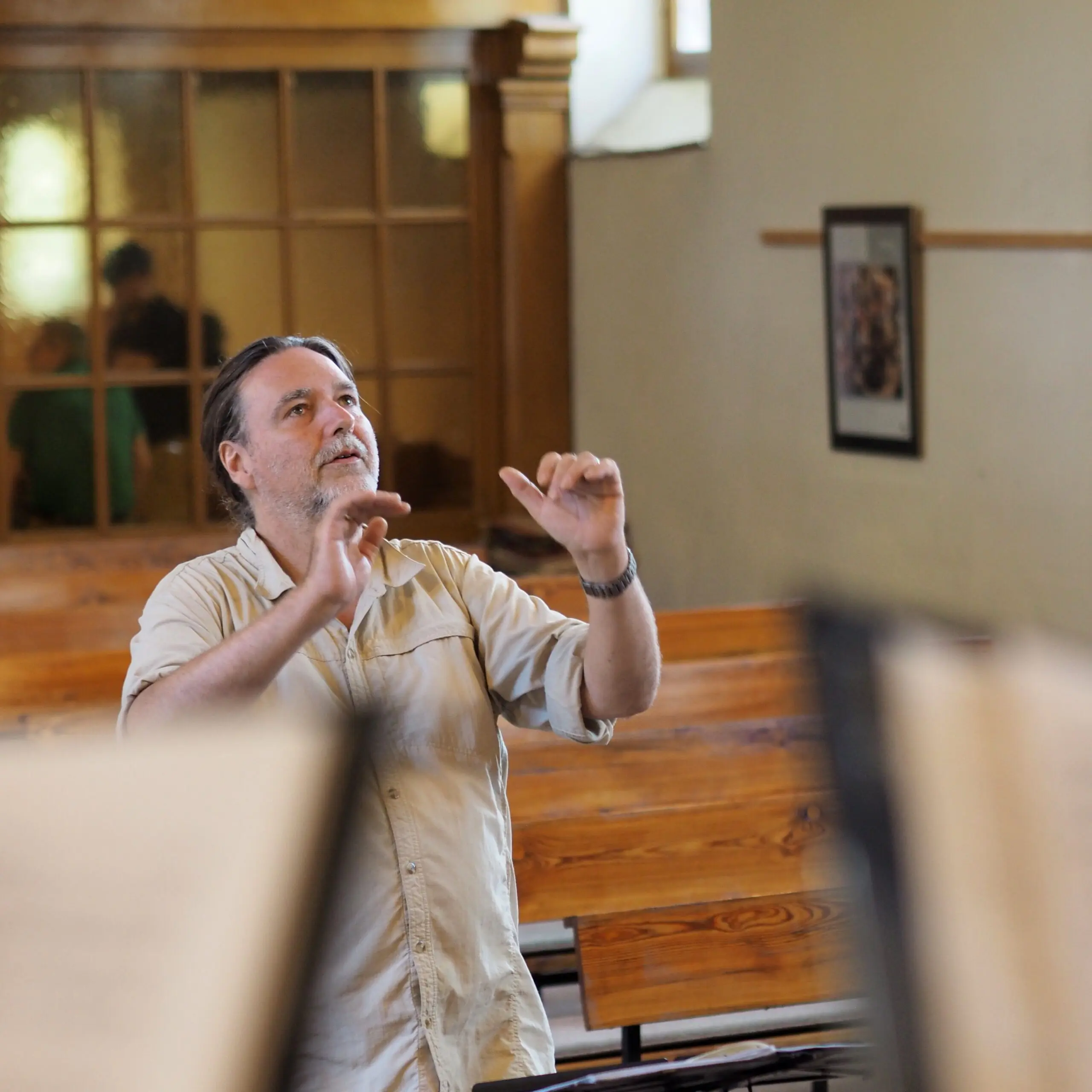 Friedemann Lessing beim Dirigieren